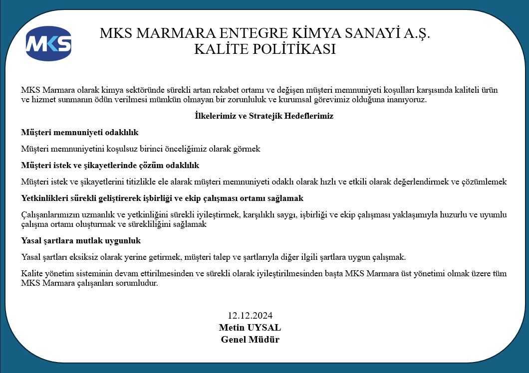 KALİTE